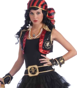 Pirate Woman Crop Vest