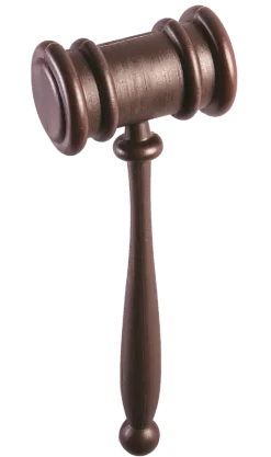 Plastic Judge's Gavel Costume Prop Accessory