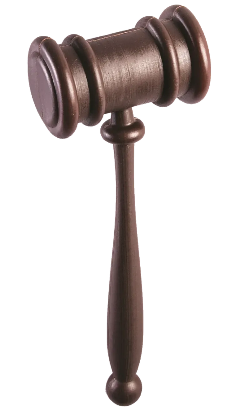 Plastic Judge's Gavel Costume Prop Accessory