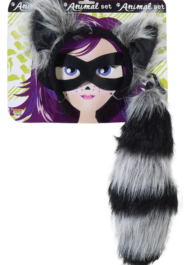 Playful Raccoon Costume Accessory Set