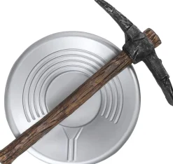 Prospector Pick Axe and Pan Costume Prop Accessory Set