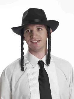 Rabbi Costume Hat with Payes