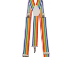 Rainbow Stripe Suspenders