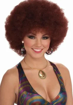 Red Disco Doll Afro Wig