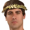 Roman or Greek Golden Leaf Crown Costume Accessory
