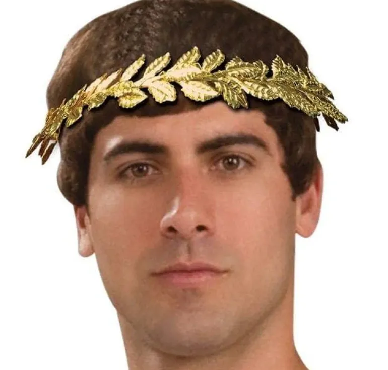 Roman or Greek Golden Leaf Crown Costume Accessory