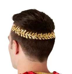 Roman or Greek Golden Leaf Crown Costume Accessory