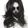 Scary Creepy Ghost Mask with Wig