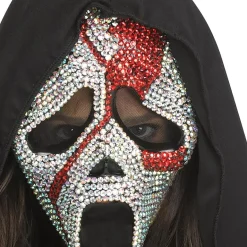 Scream Ghost Face Bloody Bling Costume Mask and Knife Set