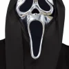 Scream Ghost Face Chrome Metallic Costume Mask
