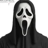 Scream Ghost Face Costume Mask with Shroud
