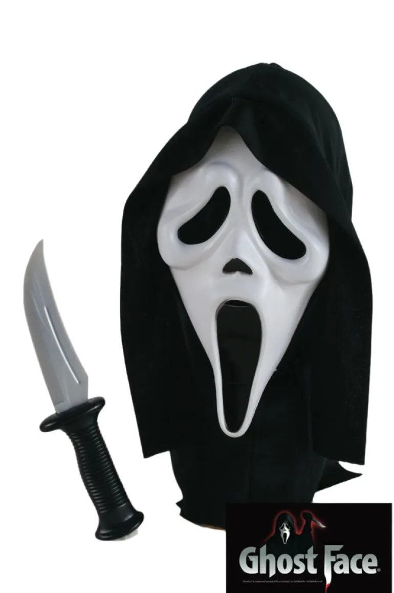 Scream Ghost Face Mask and Knife Costume Accessory Kit