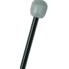 Silver and Black Glittered Microphone Costume Prop Accessory