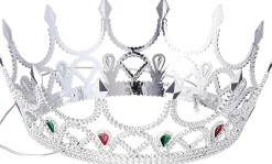 Silver Royal Queen Crown Costume Accessory