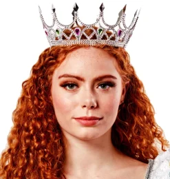 Silver Royal Queen Crown Costume Accessory