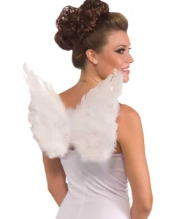 Small Club Feather Angel Wings Costume Accessory