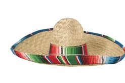 Sombrero with Serape Edge