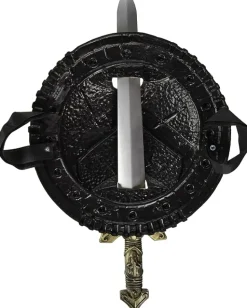 Spartan Warrior Combat Shield and Sword Costume Prop Weapon Set