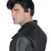 50's Style Black Greaser Costume Wig