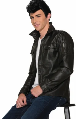50's Style Black Greaser Costume Wig