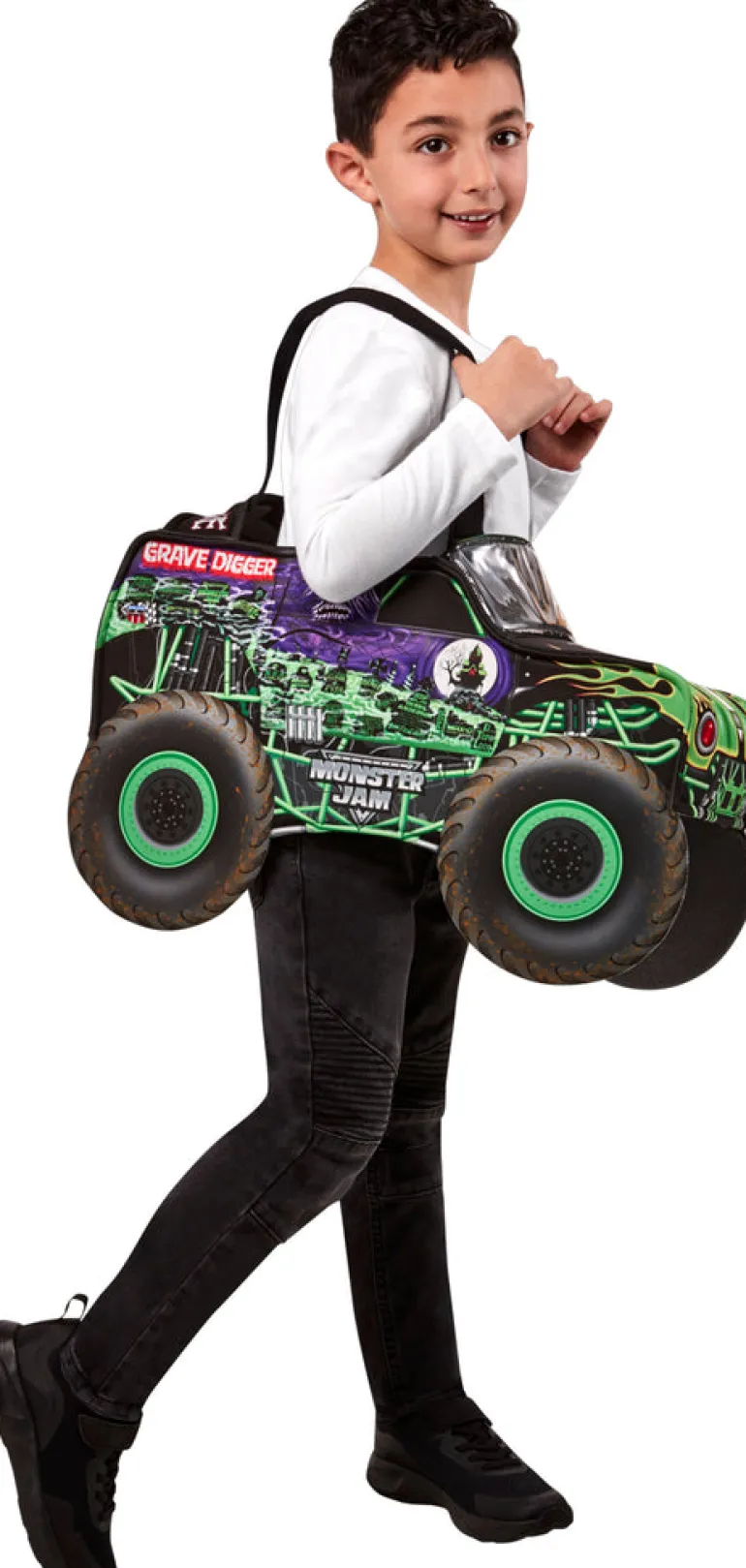 Toddlers Monster Jam Grave Digger Monster Truck Driver Costume