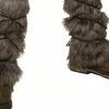 Viking Fur Leg Guards Costume Accessory