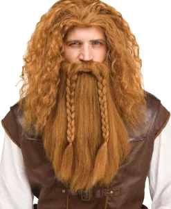 Viking Wig & Beard Costume Accessory Set