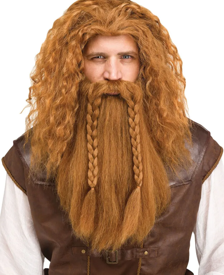 Viking Wig & Beard Costume Accessory Set