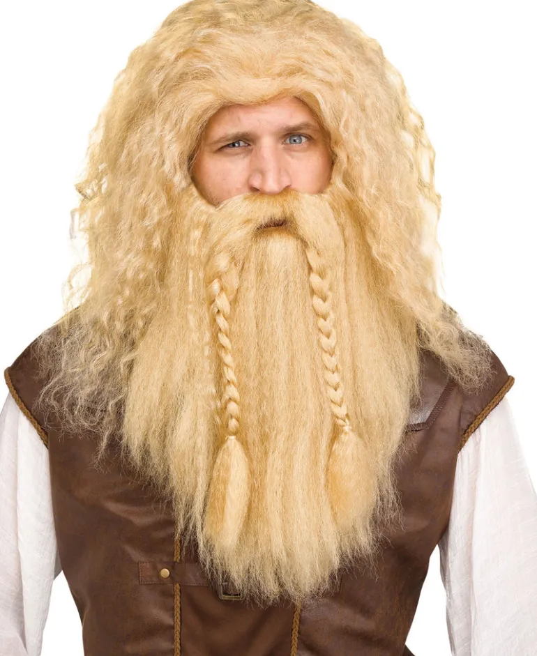 Viking Wig & Beard Costume Accessory Set