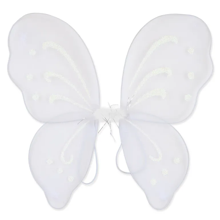 White Fairy Wings Costume Accessory