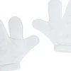 White Jumbo Foam Cartoon Gloves Costume Accessory