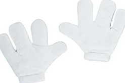 White Jumbo Foam Cartoon Gloves Costume Accessory