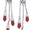Wicked Gems Bleeding Heart Earrings Costume Jewelry Accessory