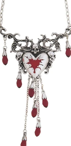 Wicked Gems Bleeding Heart Necklace Costume Jewelry Accessory