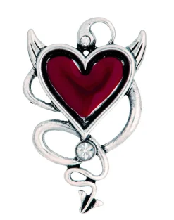 Wicked Gems Devil Heart Ring Costume Jewelry Accessory
