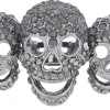 Wicked Gems Grey Skulls Ring Costume Jewelry Accessory