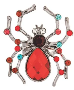 Wicked Gems Jeweled Spider Ring Costume Jewelry Accessory