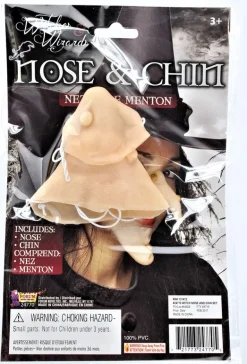 Witch Nose and Chin Set Costume Accessory