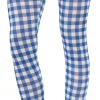 Wizard of Oz Dorothy Blue Flannel Costume Leggings Tights Stockings