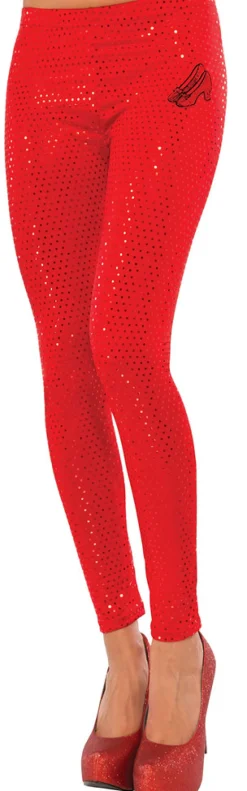 Wizard Of Oz Dorothy Ruby Red Costume Leggings Tights Stockings