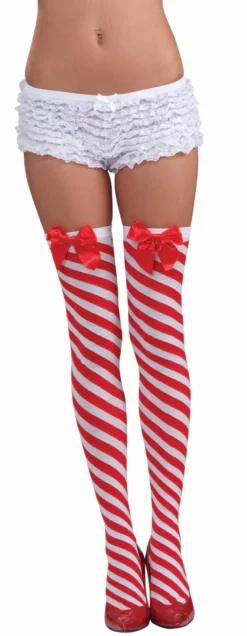 Women's Christmas Candy Cane Stockings