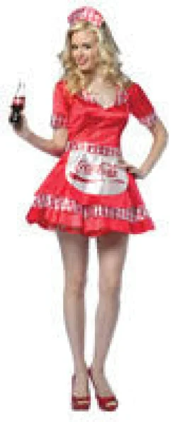 Womens Coca Cola Waitress Costume