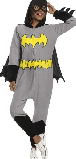 Womens DC Comics Batgirl Hooded Jumpsuit Costume