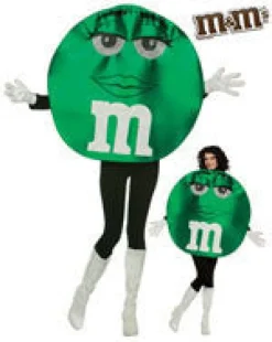 Womens Green Deluxe M&Ms Costumes