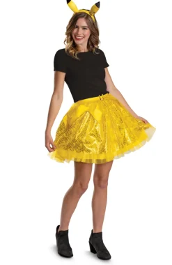 Womens Nintendo Pokemon Pikachu Tutu and Headband Costume Accessory Kit