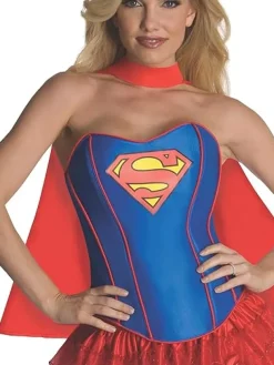 Women's or Teen's Supergirl Corset Costume