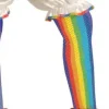 Womens Rainbow Fishnet Stockings