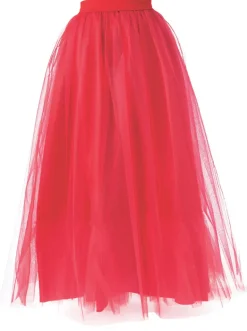Womens Scarlet Red Skirt Costume Accessory