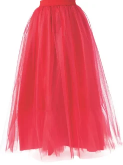 Womens Scarlet Red Skirt Costume Accessory