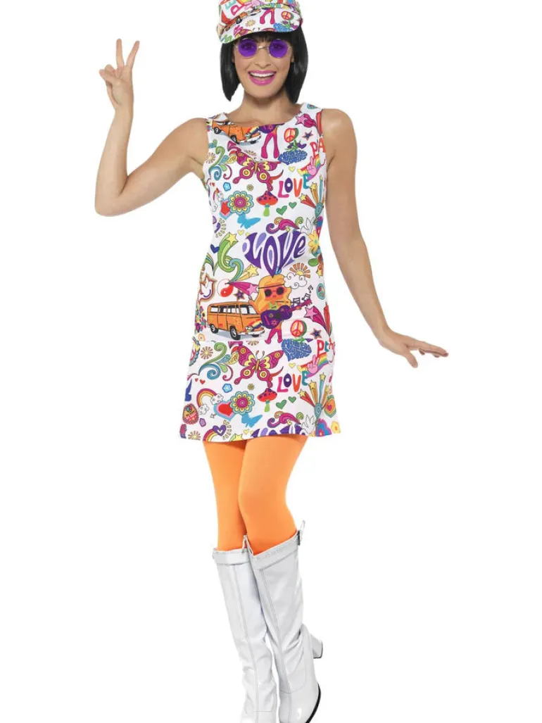 Womens 60's Groovy Chick Costume
